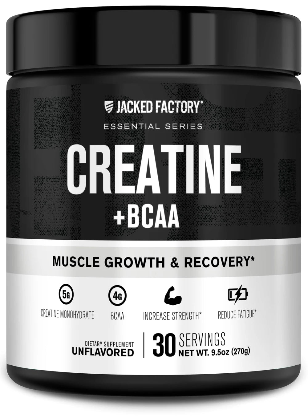 Creatine + Bcaas - Creatine Monohydrate + BCAA Powder for Increased Post-Workout Recovery, Performance, Lean Muscle Growth, & Reduced Fatigue - 30 Servings, Unflavored