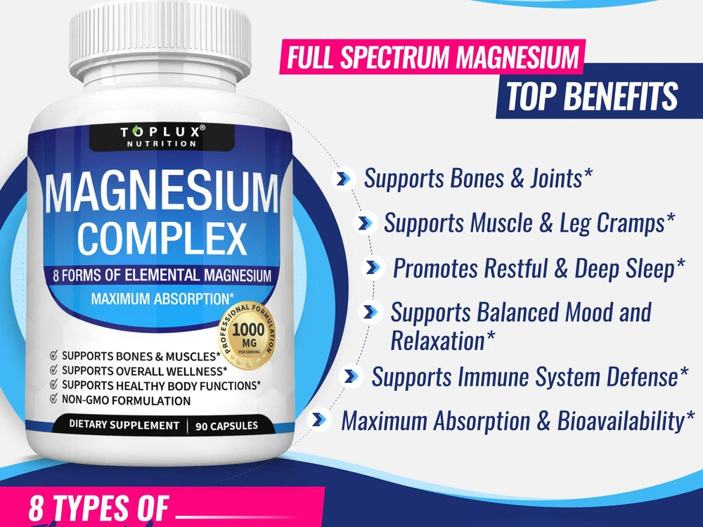 Complejo de Magnesio de Amplio Espectro para Recuperacion Muscular