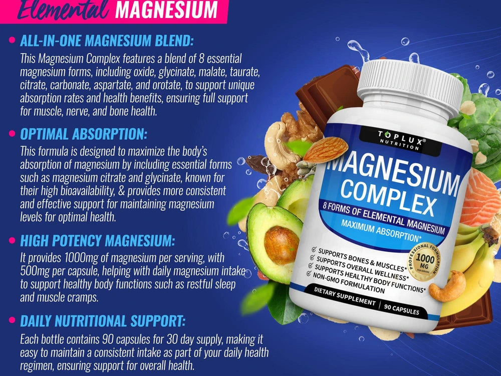 Complejo de Magnesio de Amplio Espectro para Recuperacion Muscular