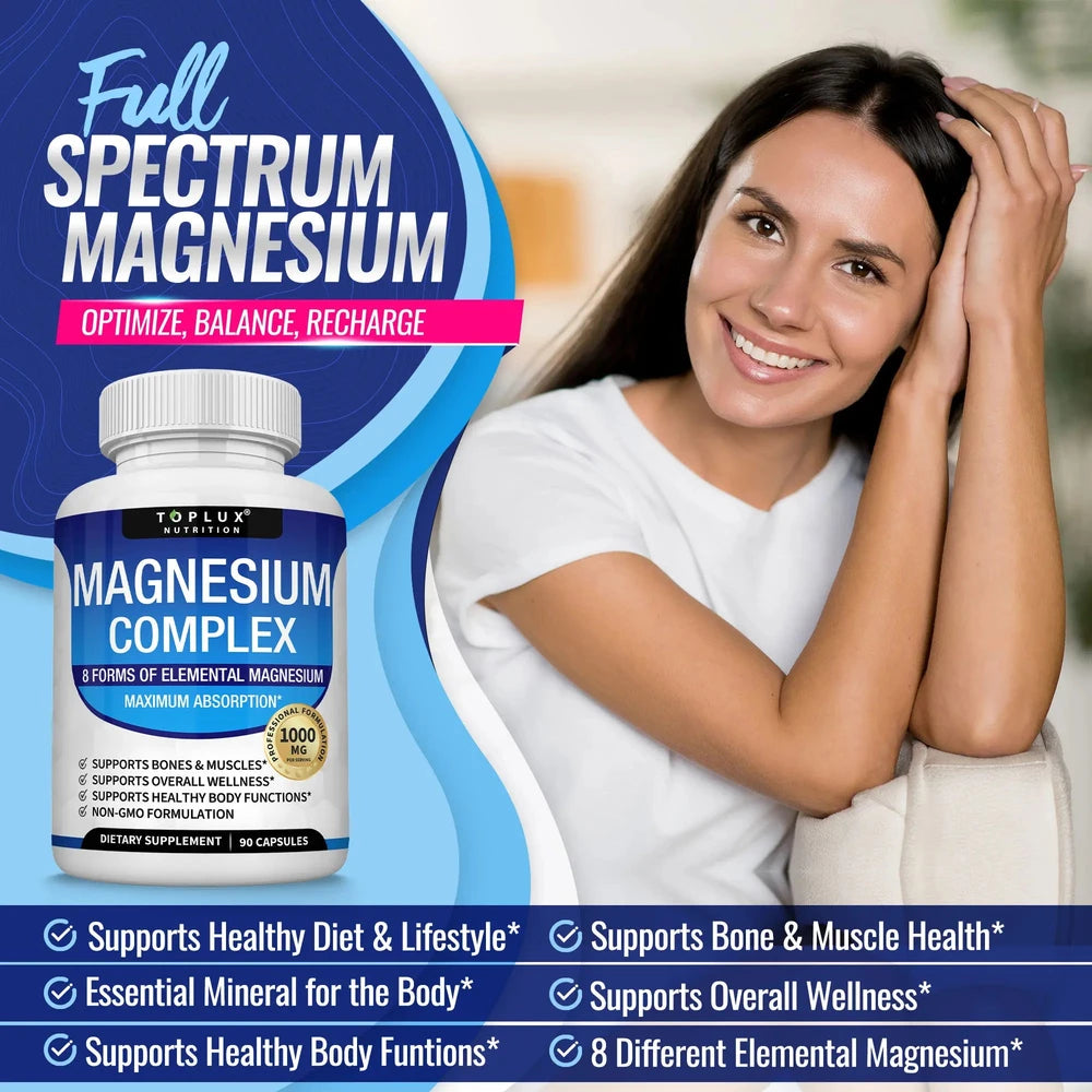 Complejo de Magnesio de Amplio Espectro para Recuperacion Muscular