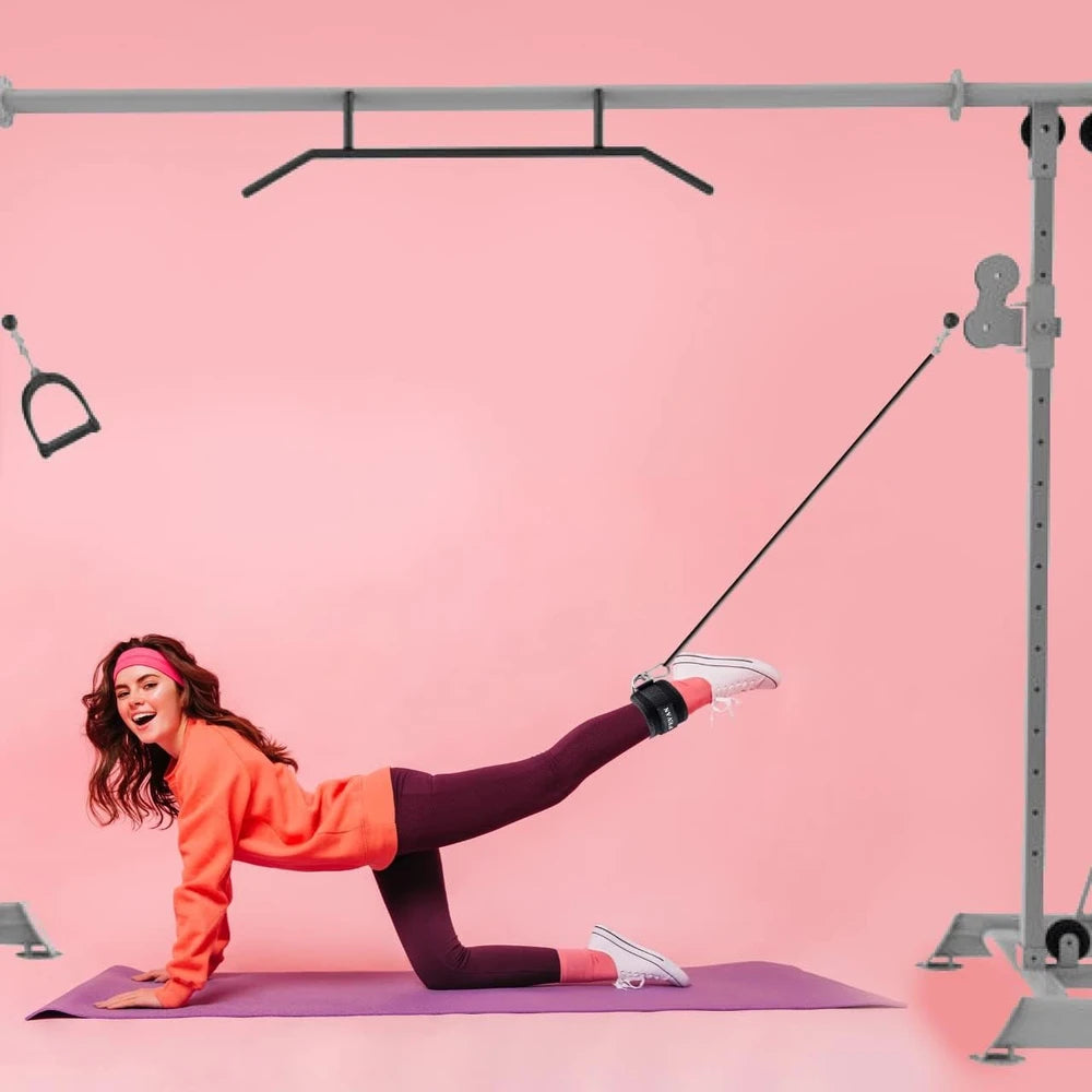 FEVAN Pack 2 Tobilleras Poleas Gym Ajustable Para Entrenamiento De Glúteo Y Hombro -Tobilleras Acolchadas Para Mujeres Y Hombres - Accesorios Gym Para Máquina De Cable Fitness Y Gimnasio