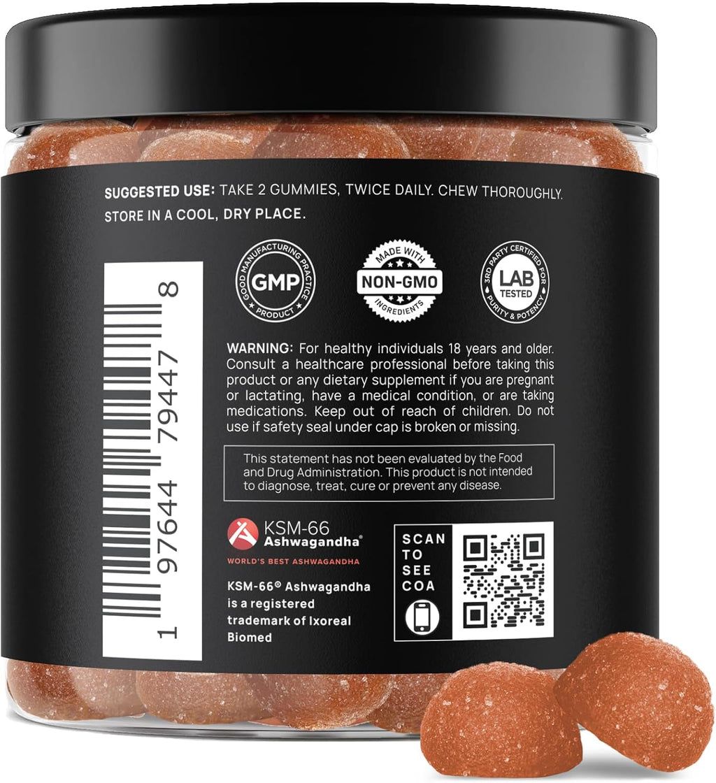 4,050Mg Libido Support for Women KSM66® Ashwagandha Gummies + 30X Strength Red Maca Root - High Potency Libido, Mood & Testosterone Booster for Women Fast Acting - Natural Aphrodisiac Spicy Gummies